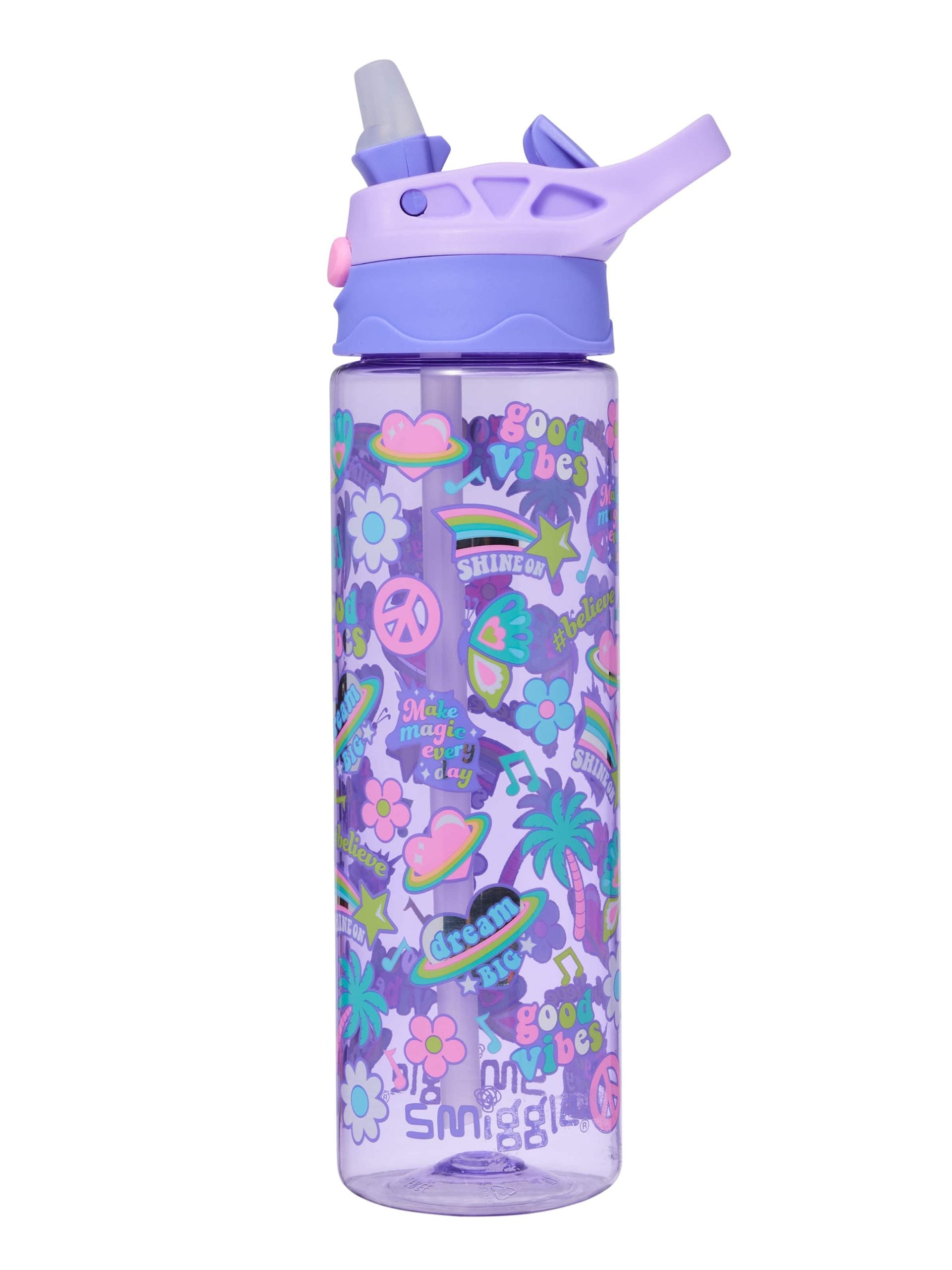 Smiggle - All Stars 650ML Автоматическая бутылка с носиком без BPA