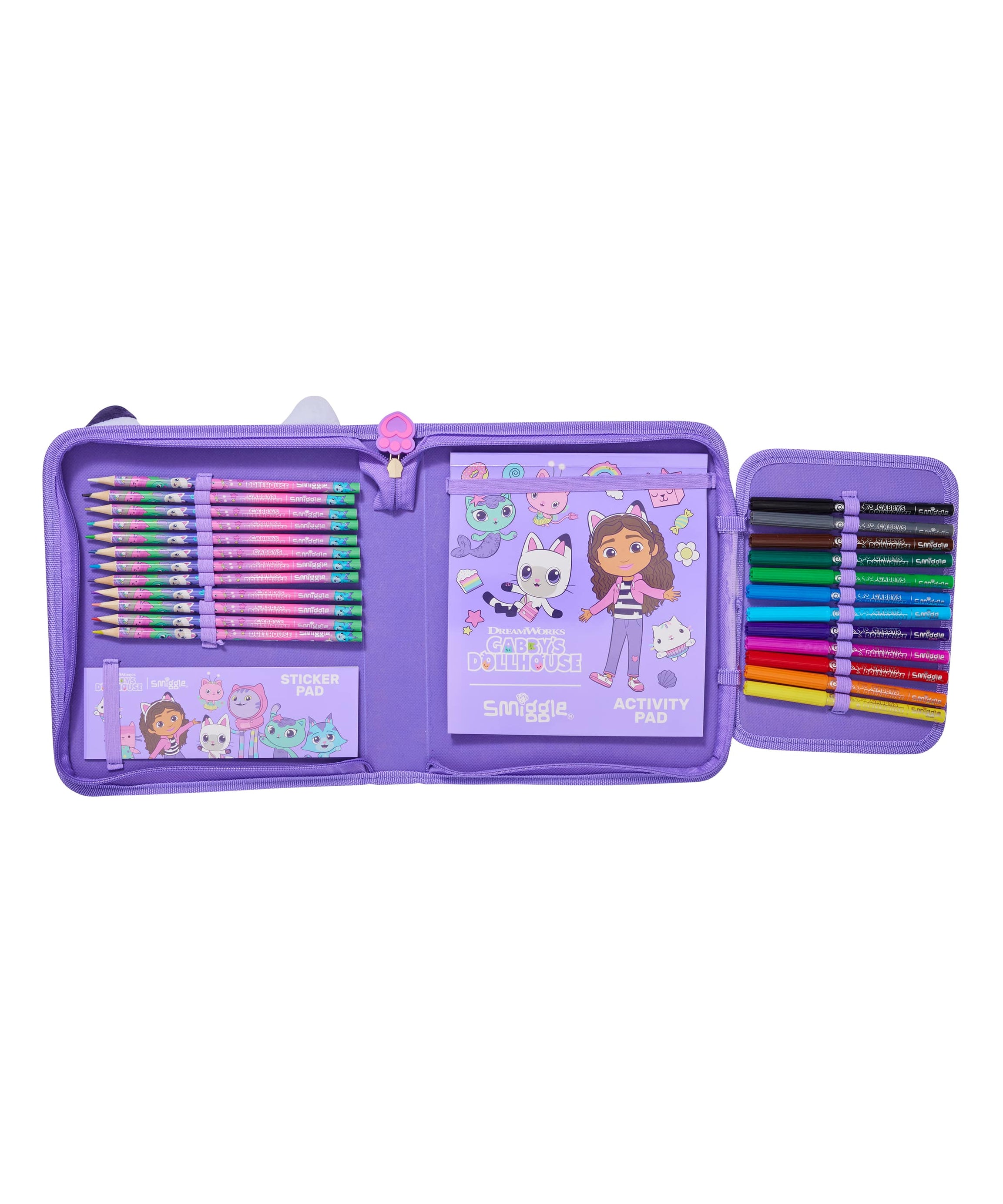 Smiggle - Пенал и канцелярский набор Gabbys Dollhouse