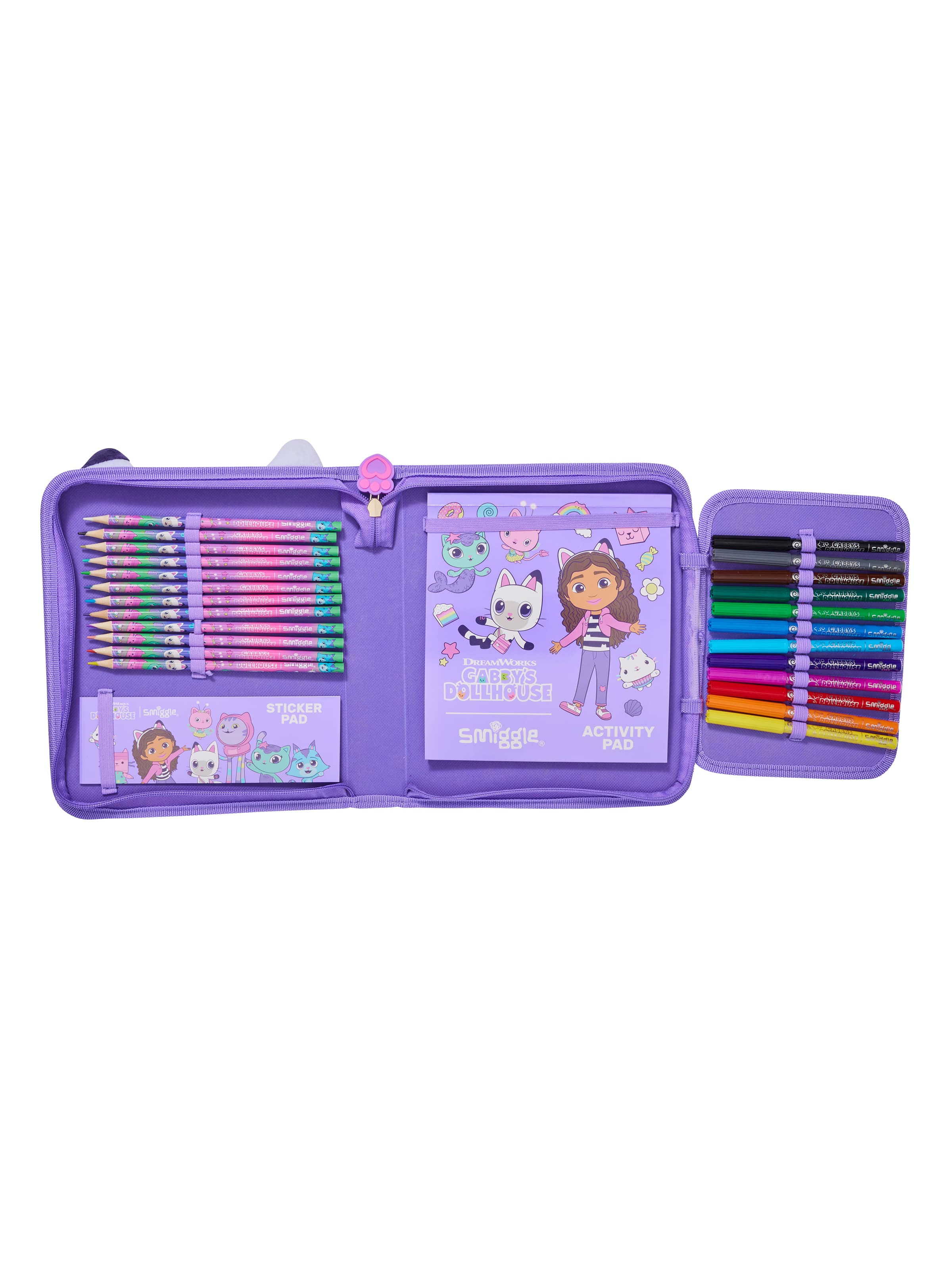 Smiggle - Пенал и канцелярский набор Gabbys Dollhouse
