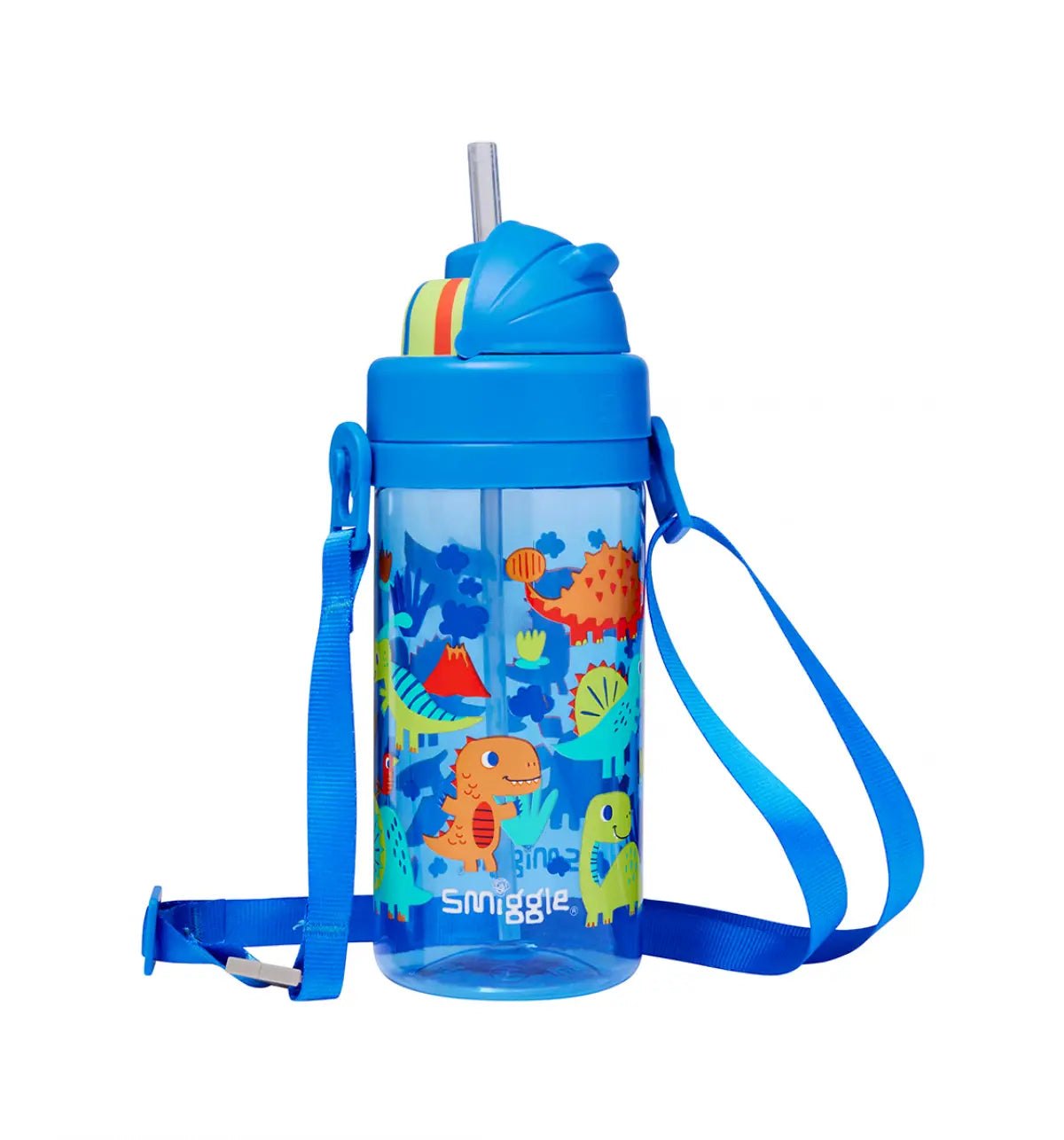 Smiggle - Glide Teeny Tiny Dinossi дизайн 400 ML без BPA бутылка с скрытой трубочкой
