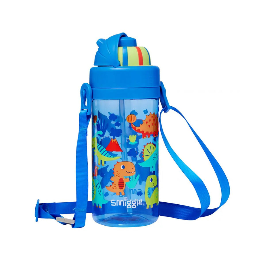Smiggle - Glide Teeny Tiny Dinossi дизайн 400 ML без BPA бутылка с скрытой трубочкой