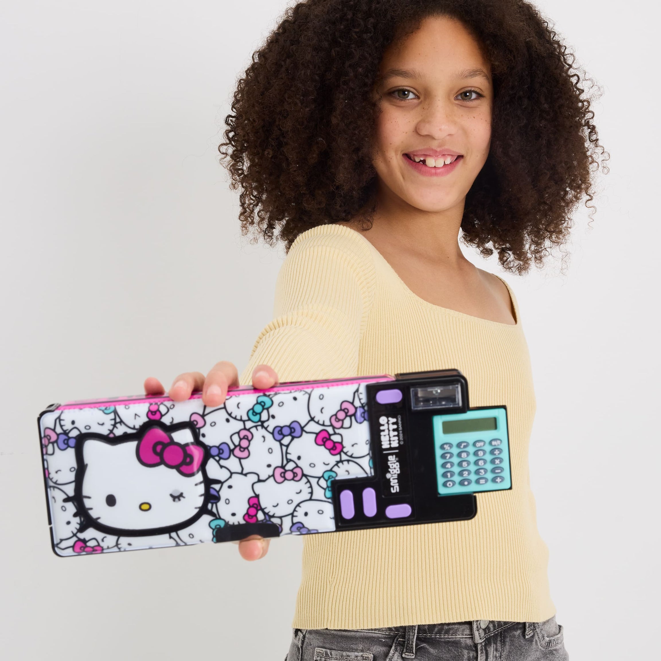 Smiggle - Автоматический пенал с калькулятором Hello Kitty