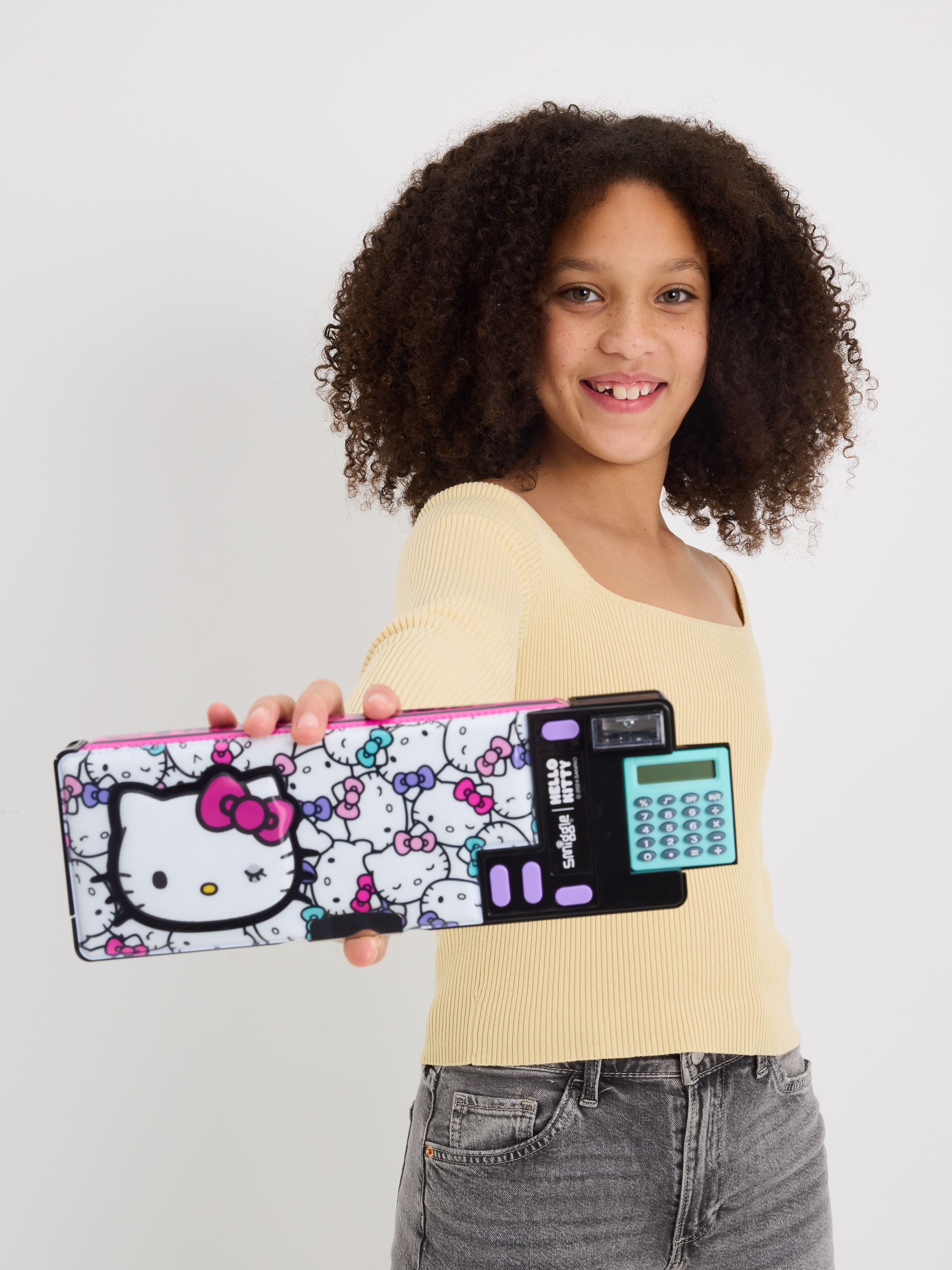 Smiggle - Автоматический пенал с калькулятором Hello Kitty