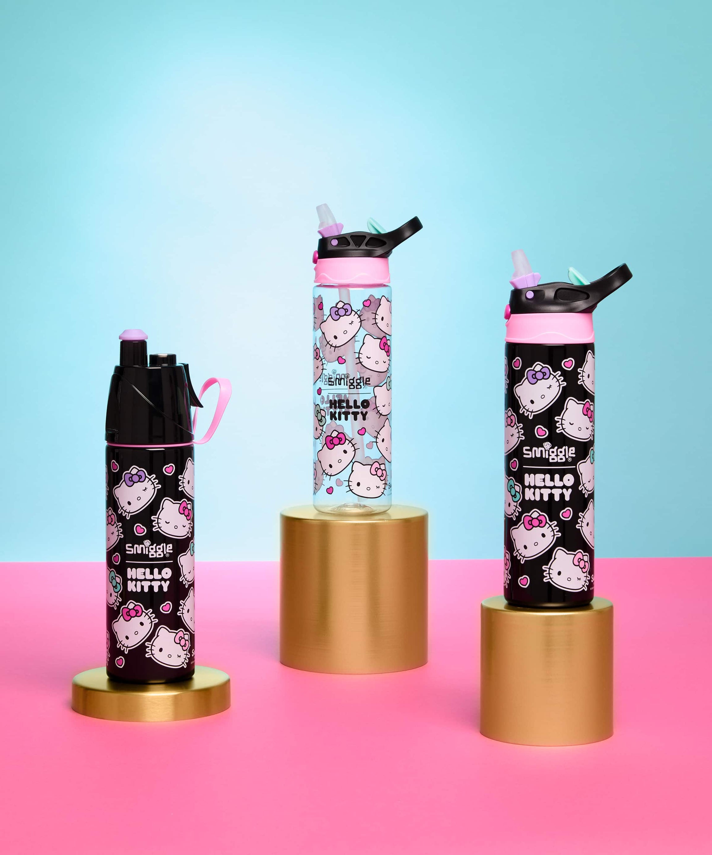 Smiggle - Hello Kitty Стальная бутылка с распылителем воды 500ML