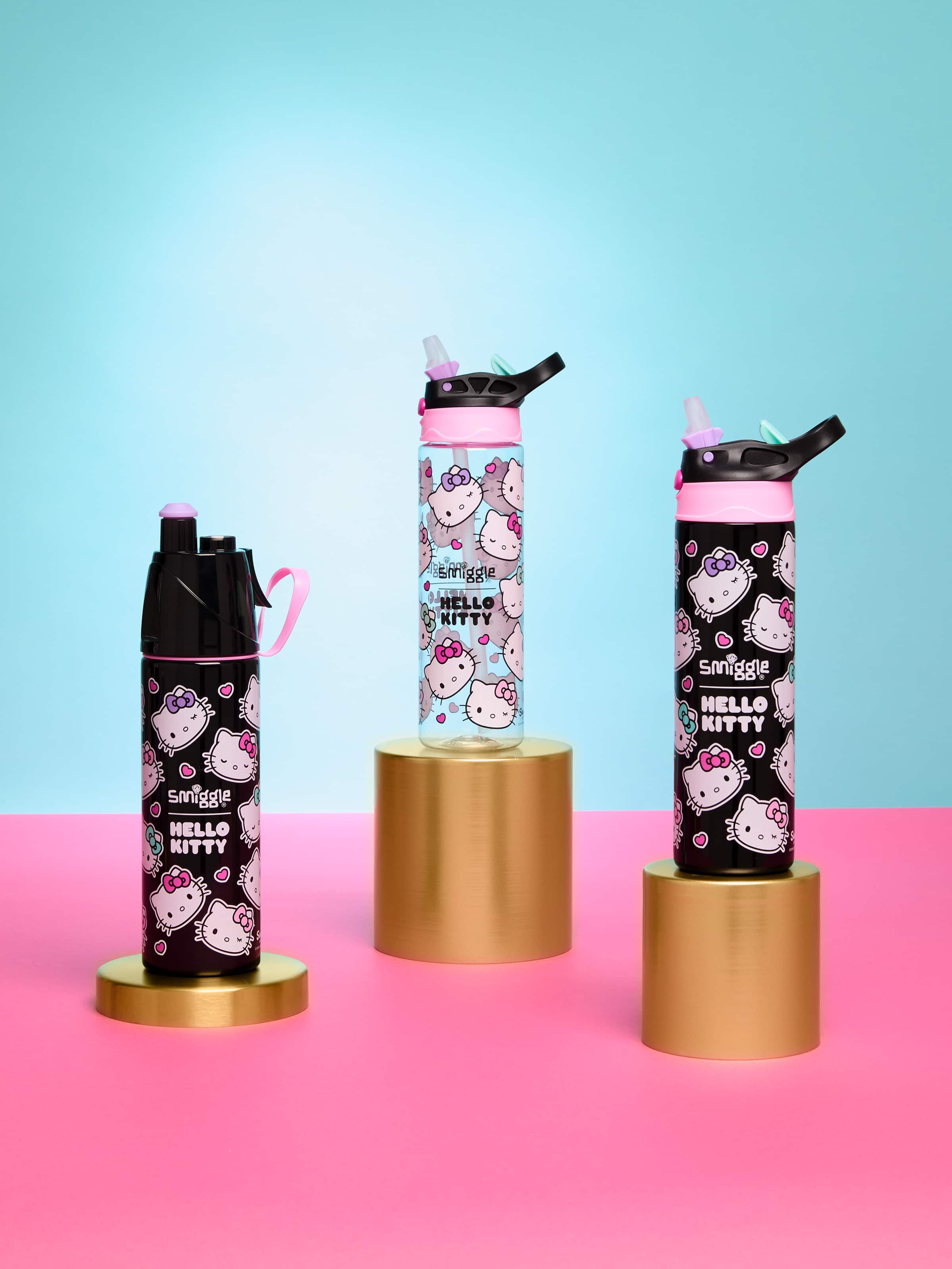 Smiggle - Hello Kitty Стальная бутылка с распылителем воды 500ML