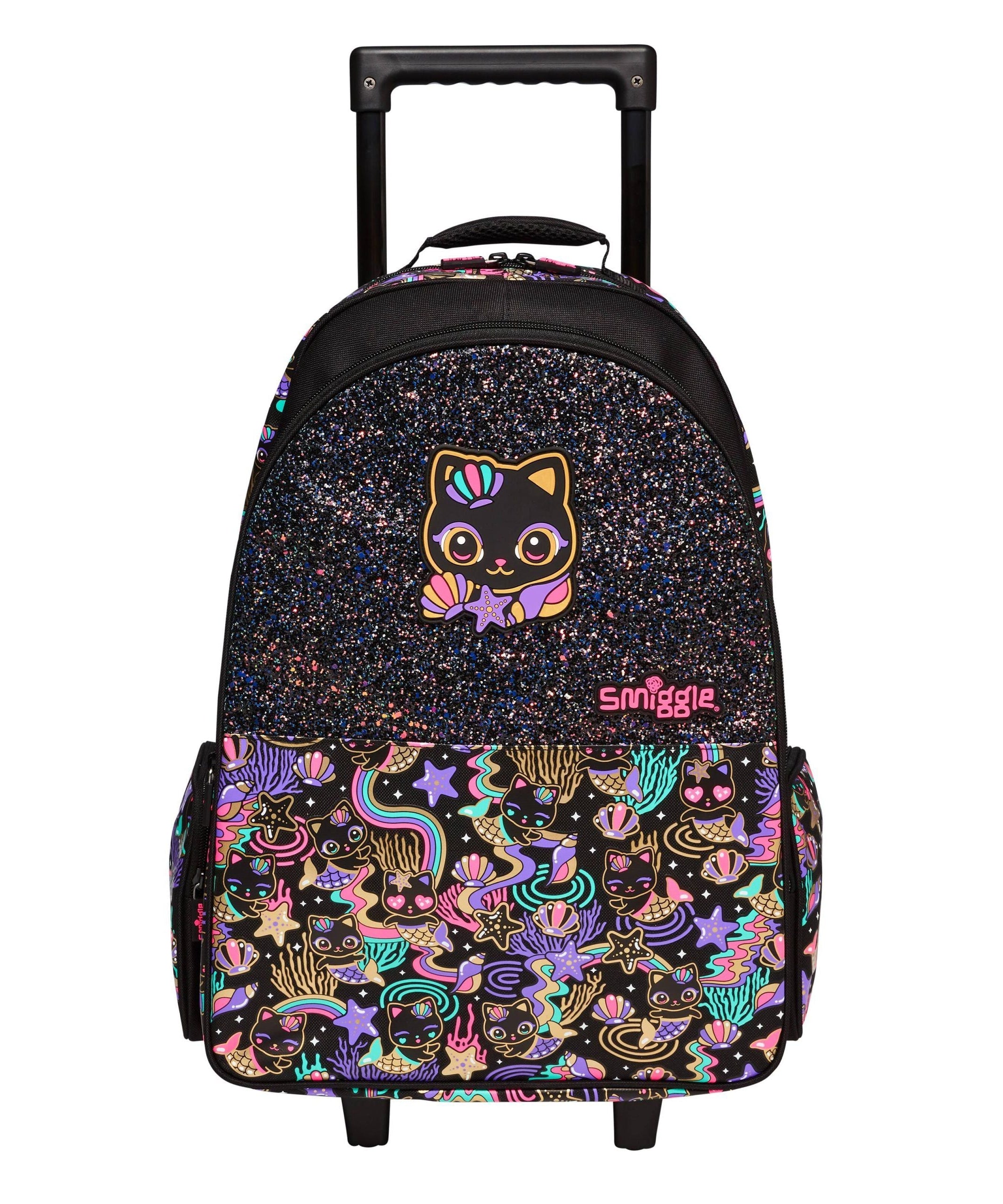 Smiggle - Привет Светящаяся Колесная Сумка на Колёсах для Школы и Путешествий