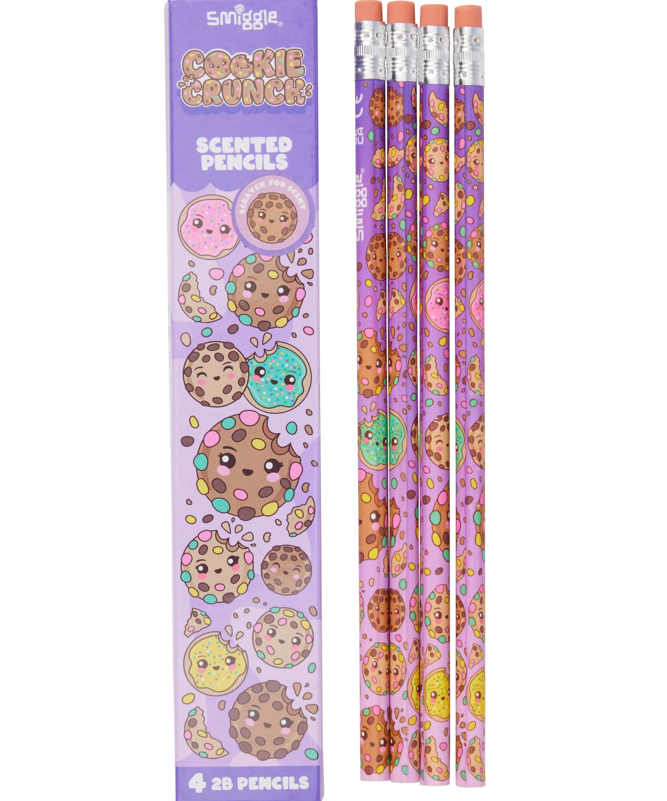 Smiggle - Kokulu 4lü Kurşun Kalem Seti