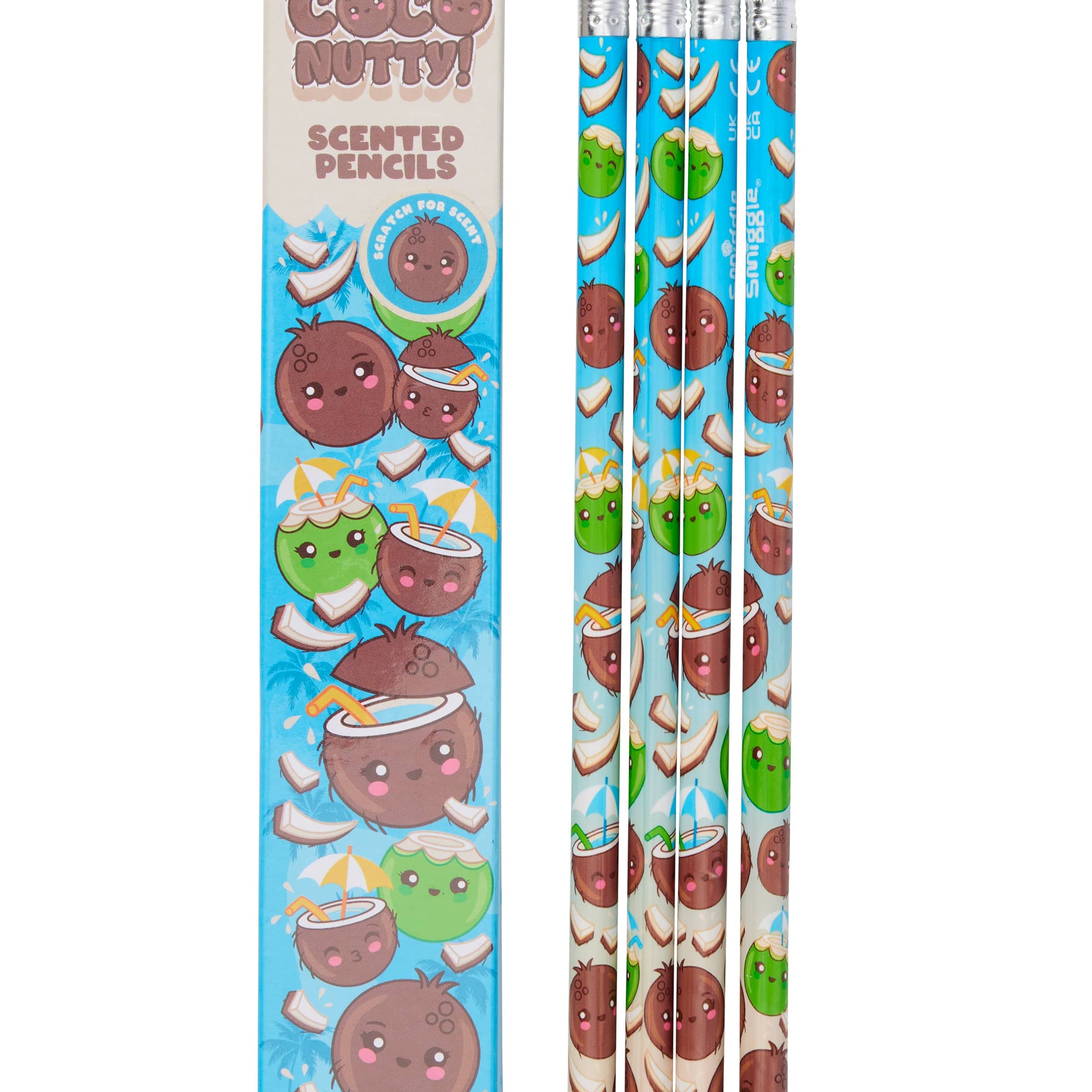 Smiggle - Набор из 4 ароматизированных карандашей