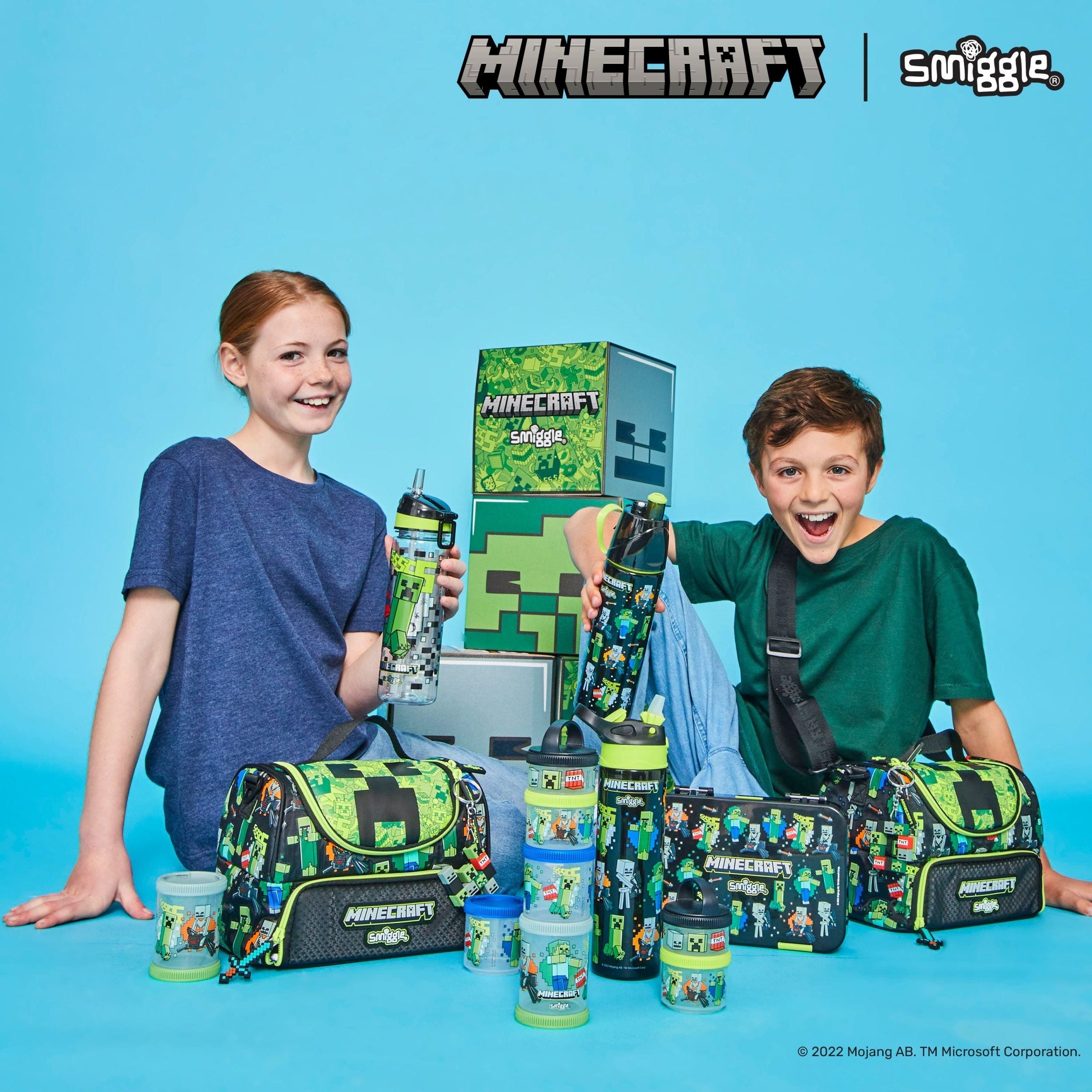 Smiggle - Minecraft Средний Bento Ланчбокс