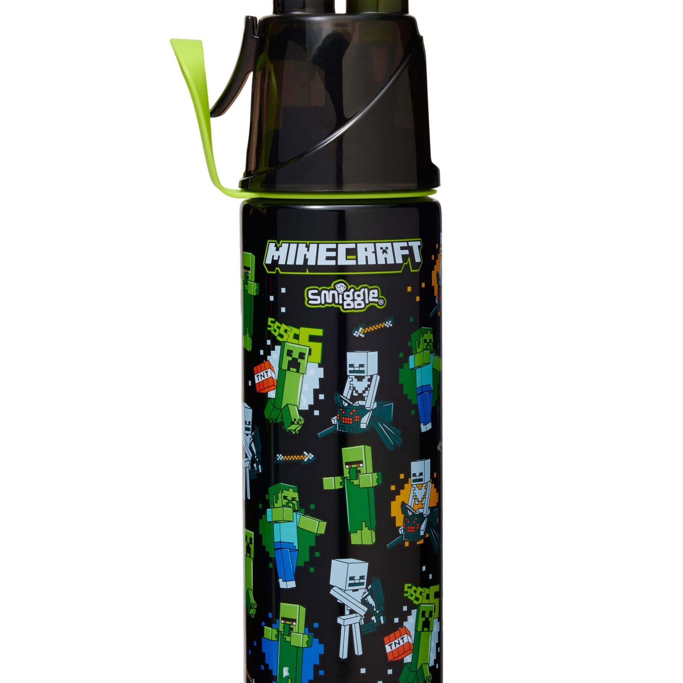 Smiggle - Minecraft Стальная бутылка с распылителем воды 500ML