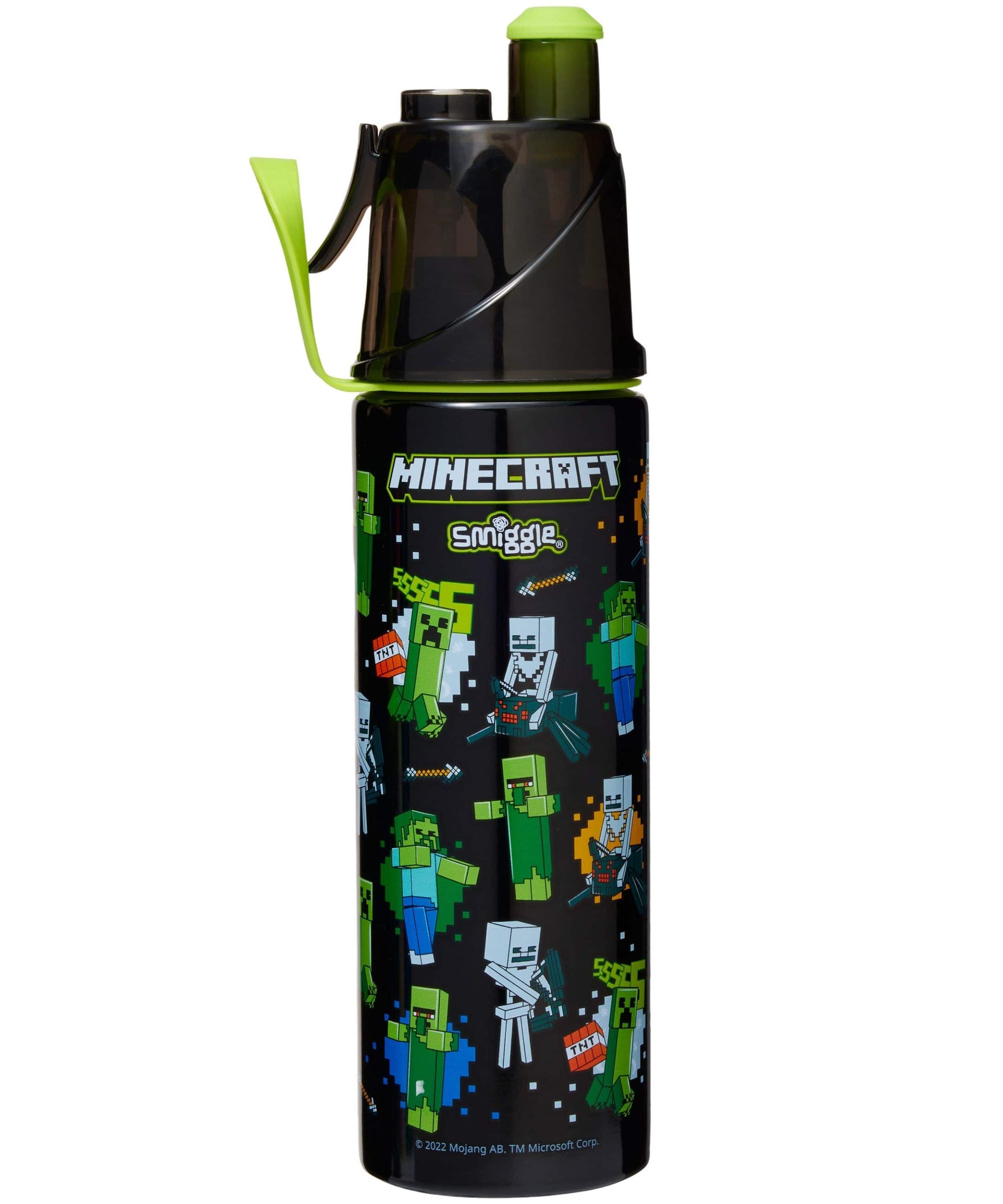 Smiggle - Minecraft Стальная бутылка с распылителем воды 500ML