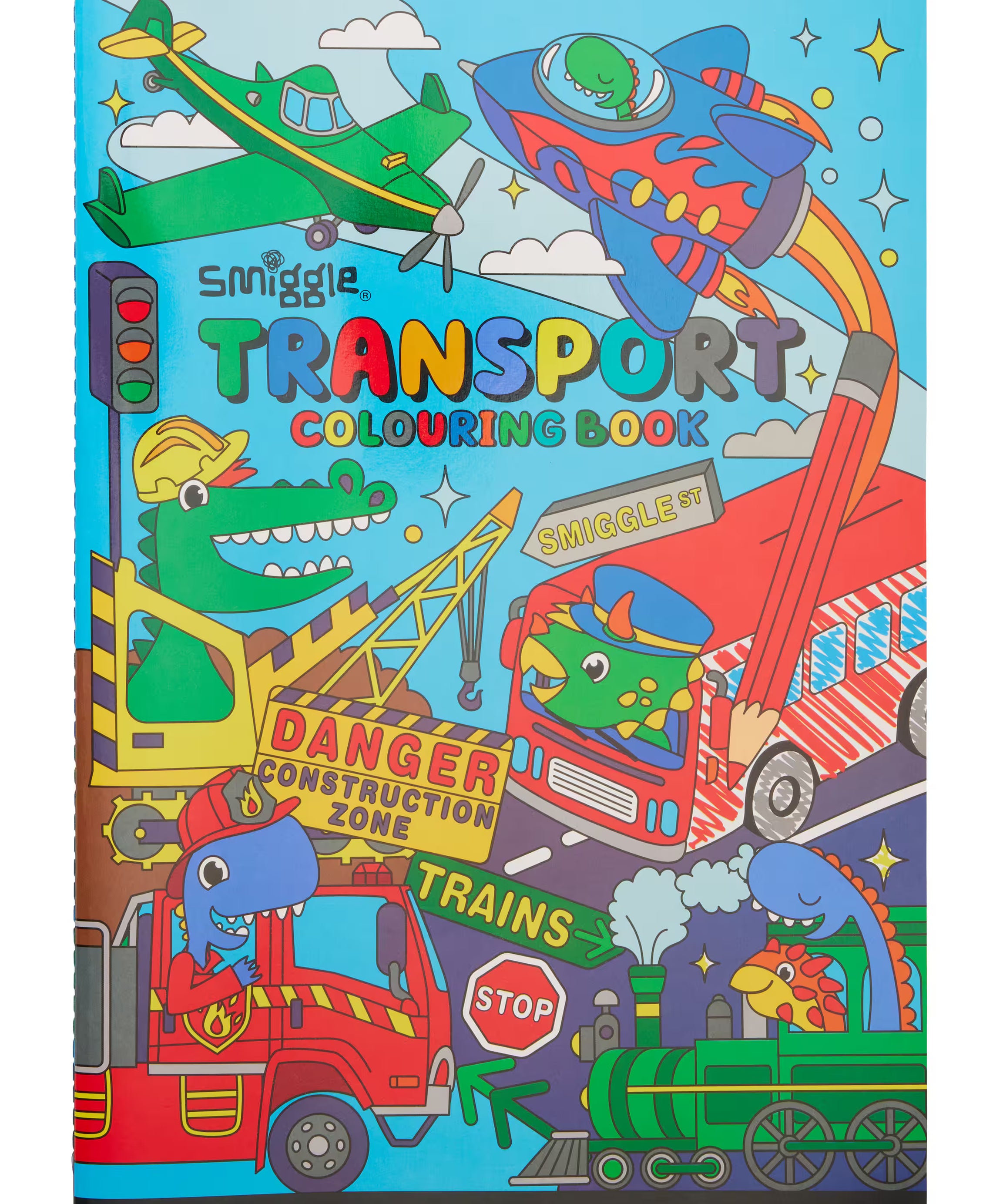 Smiggle - Araçlar Boyama Kitabım - Dinossi