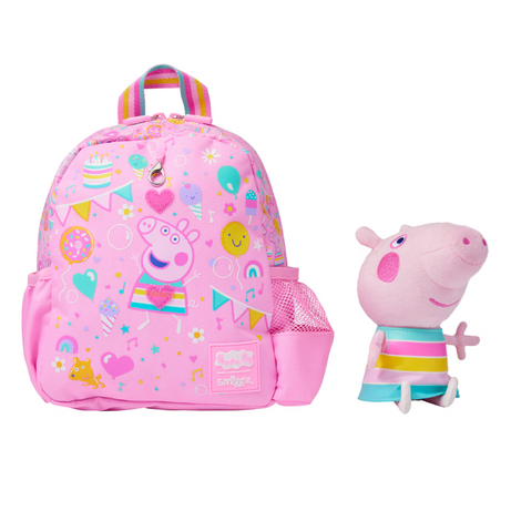 Smiggle - Рюкзак для детского сада с игрушкой Peppa Pig, которую можно снять