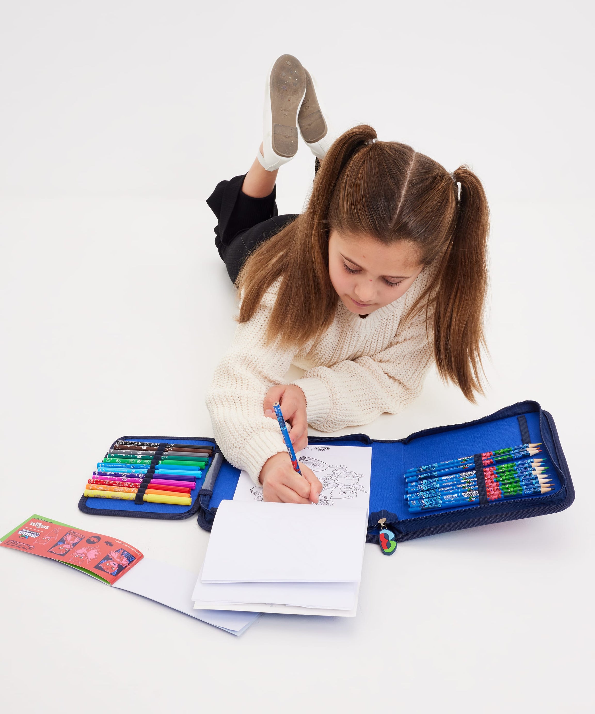 Smiggle - Набор канцелярских принадлежностей PJ Mask и пенал