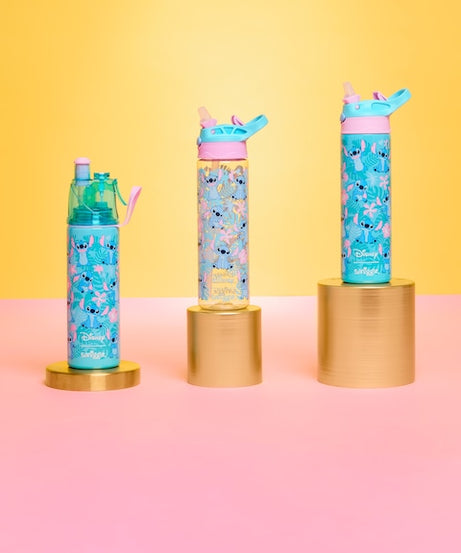 Smiggle - Stitch 650ML Автоматическая бутылка с трубочкой без BPA