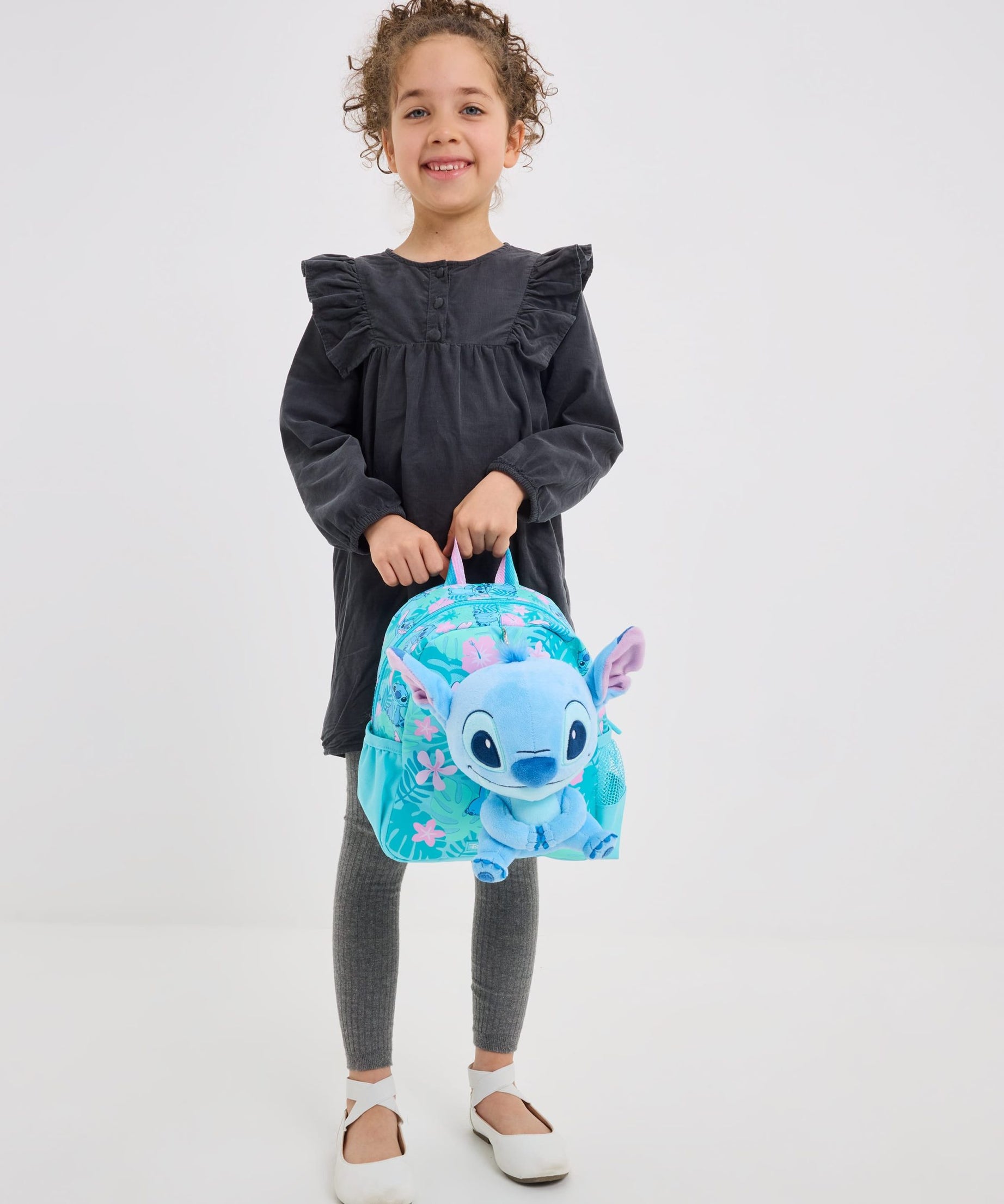 Smiggle - Рюкзак для детского сада и школы с игрушкой Stitch, которую можно снять