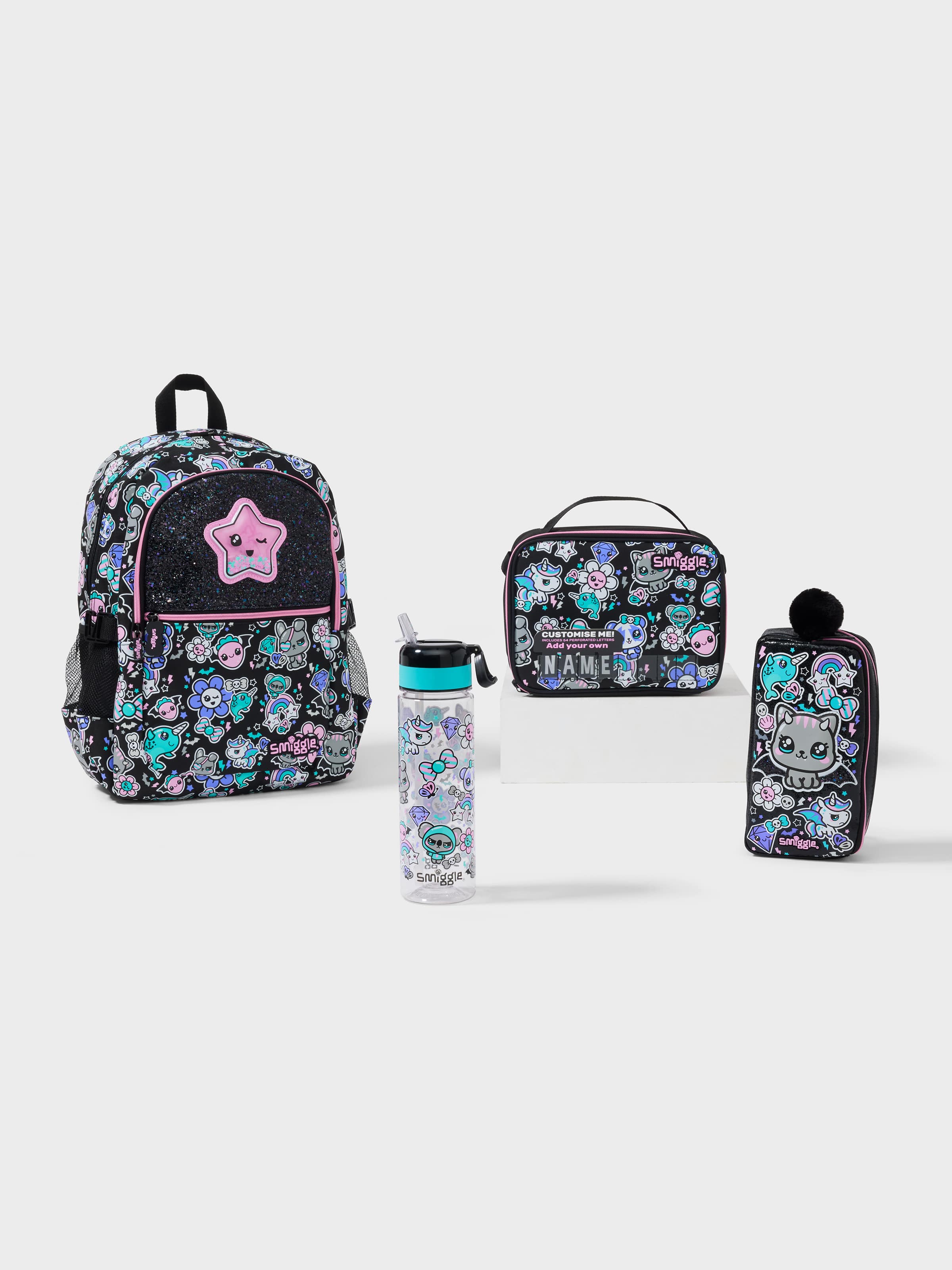 Smiggle - Набор из 4 школьных рюкзаков Trailblazer