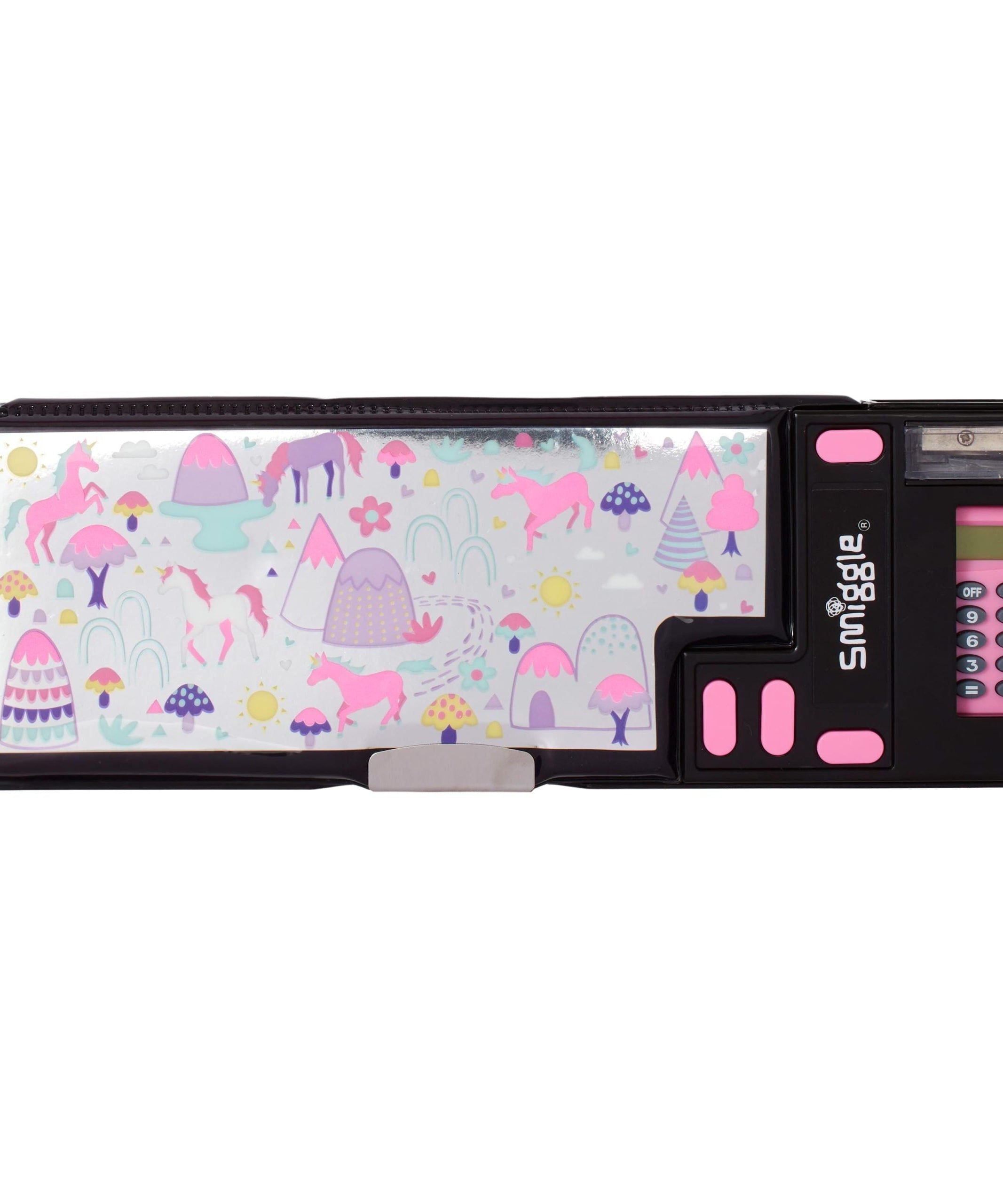 Smiggle - Vibin Hesap Makineli Otomatik Kalem Kutusu - Dinossi