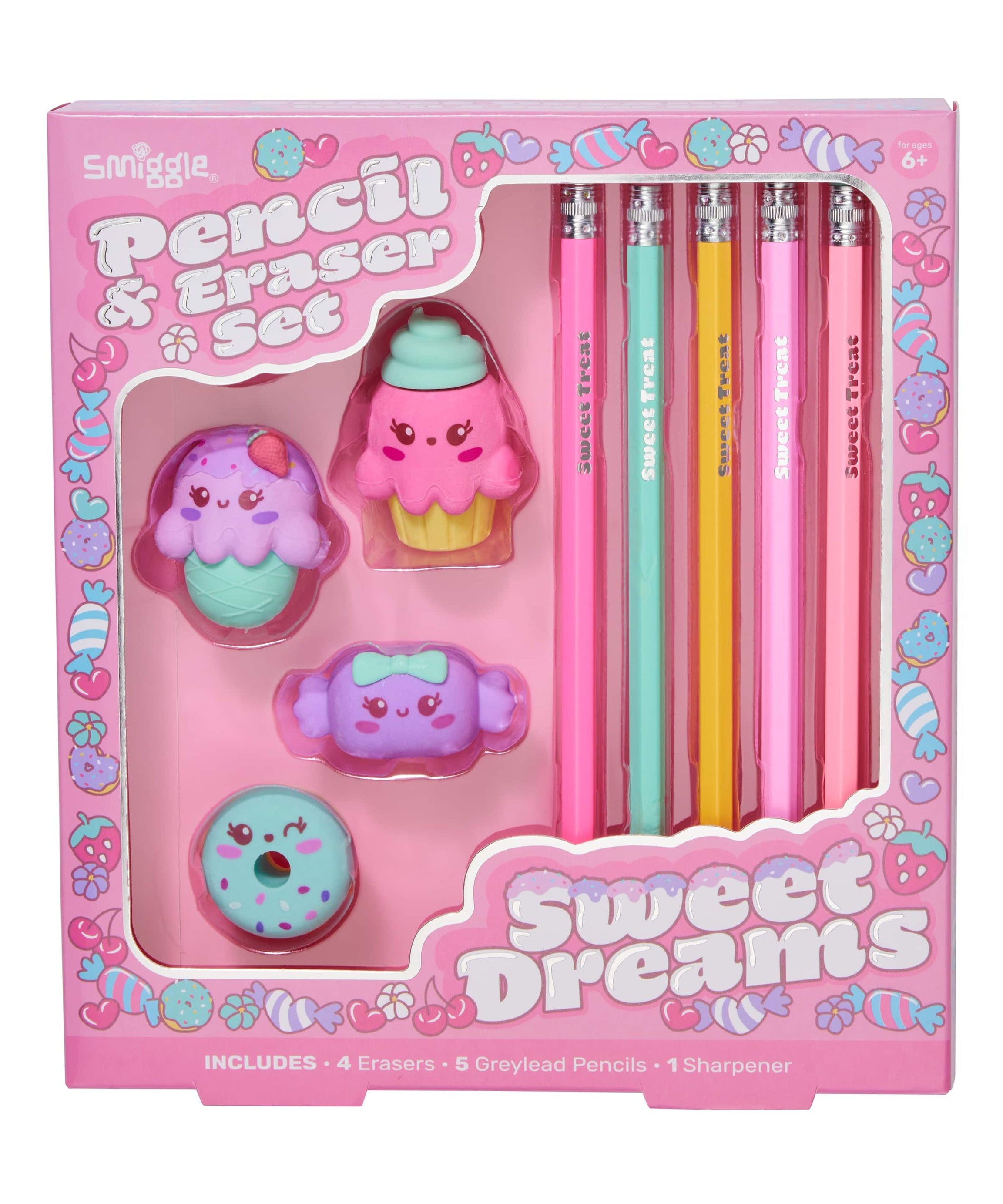 Smiggle - Набор для ластика, карандаша и пенала Vision