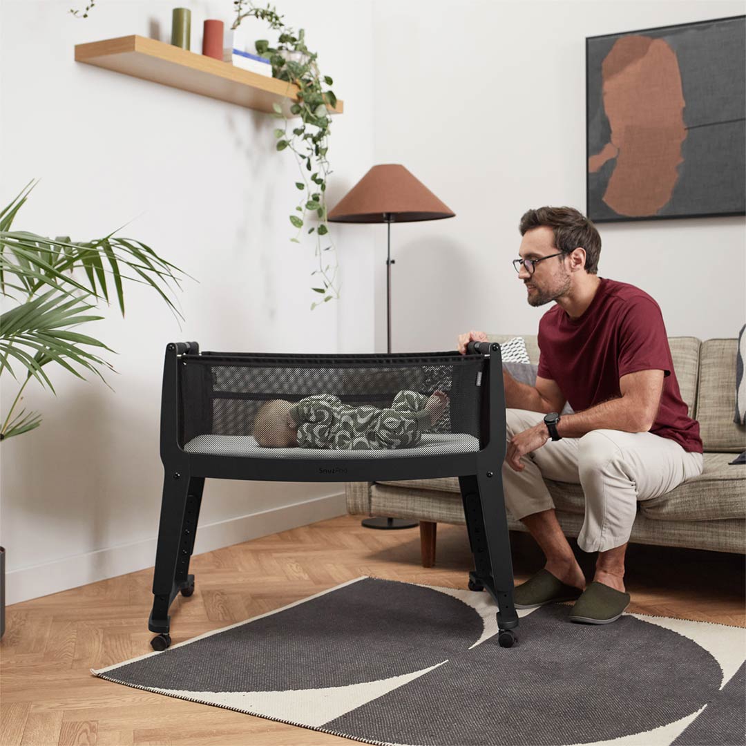 Snuz SnuzPod Studio Bedside Crib - Brooklyn Graphite-Bedside Cribs-Brooklyn Graphite- | Natural Baby Shower