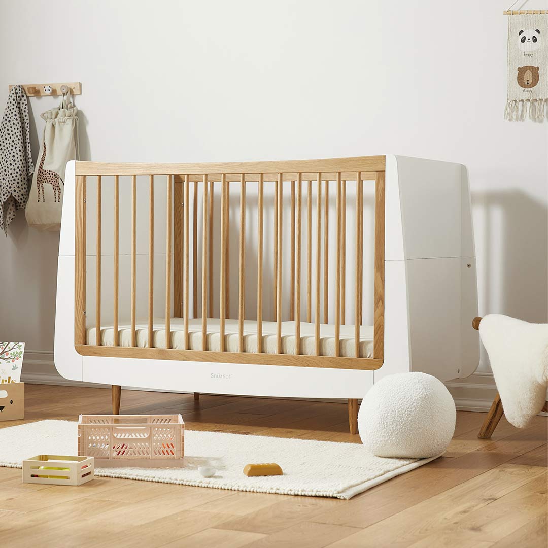 SnuzKot 2 Piece Nursery Furniture Set - The Natural Edit - Oak-Nursery Sets-Oak-No Mattress | Natural Baby Shower