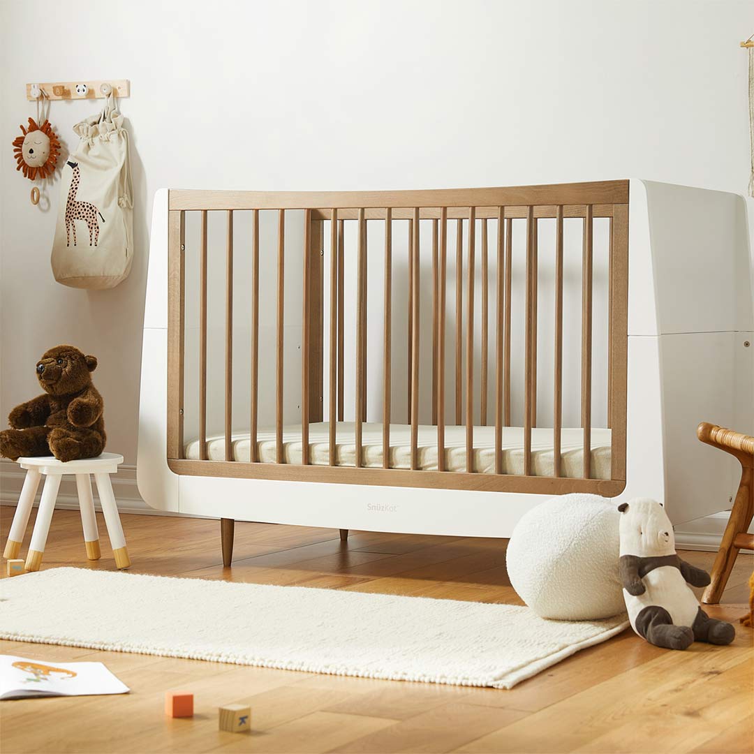 SnuzKot 2 Piece Nursery Furniture Set - The Natural Edit - Walnut-Nursery Sets-Walnut-No Mattress | Natural Baby Shower