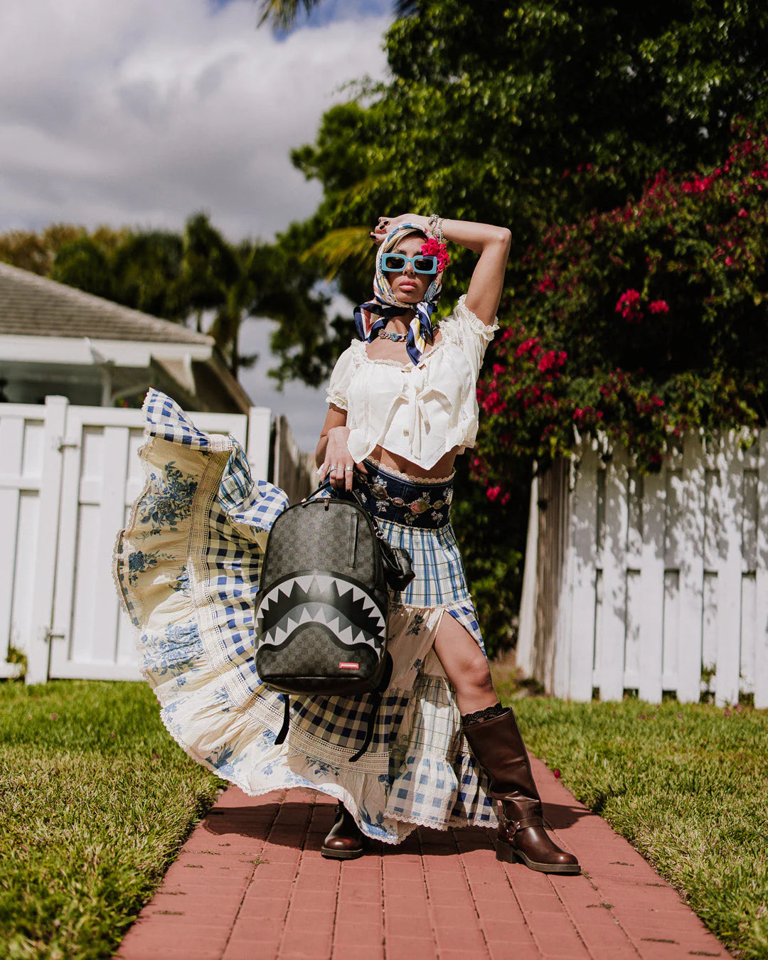 Sprayground - Рюкзак с акулами Lights Out Paris