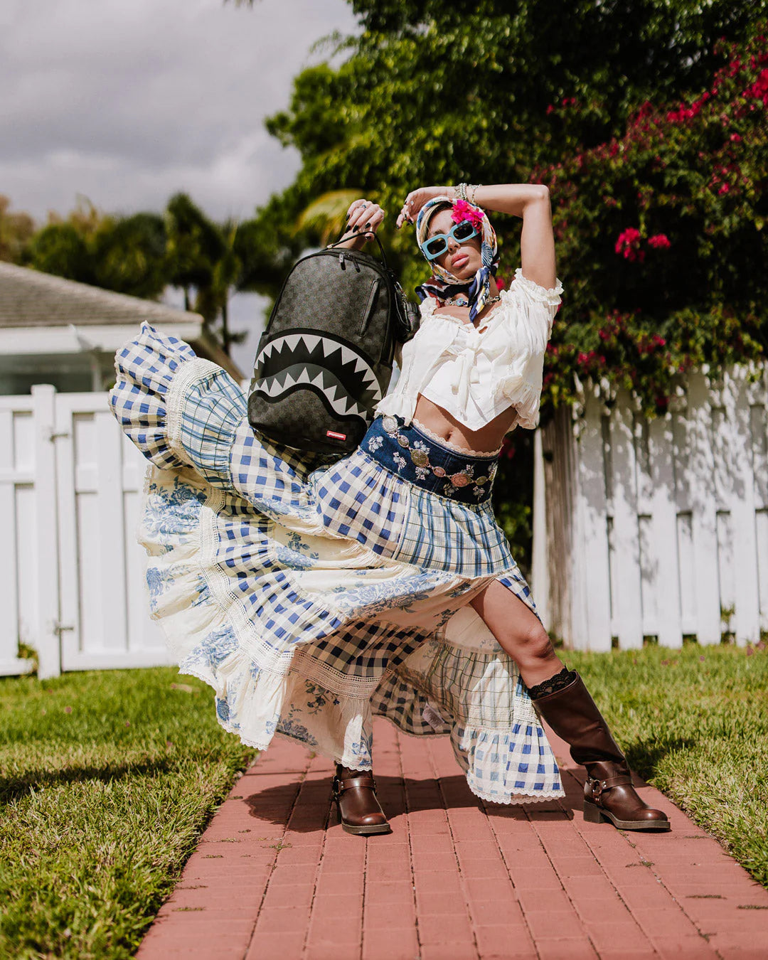 Sprayground - Рюкзак с акулами Lights Out Paris