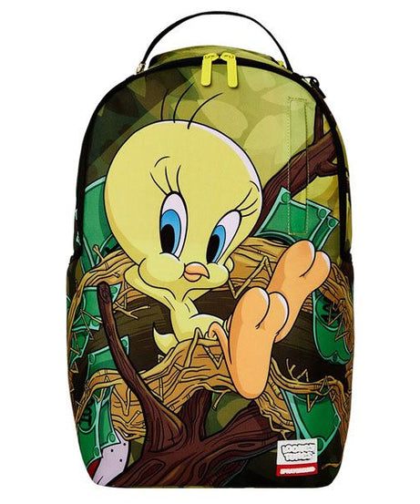 Sprayground - Looney Tunes Tweety Money Nest Делюкс Рюкзак с акулой