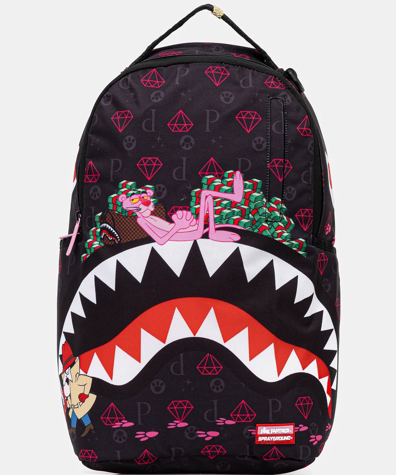 Sprayground - Рюкзак Dlxr с розовыми следами лап пантеры