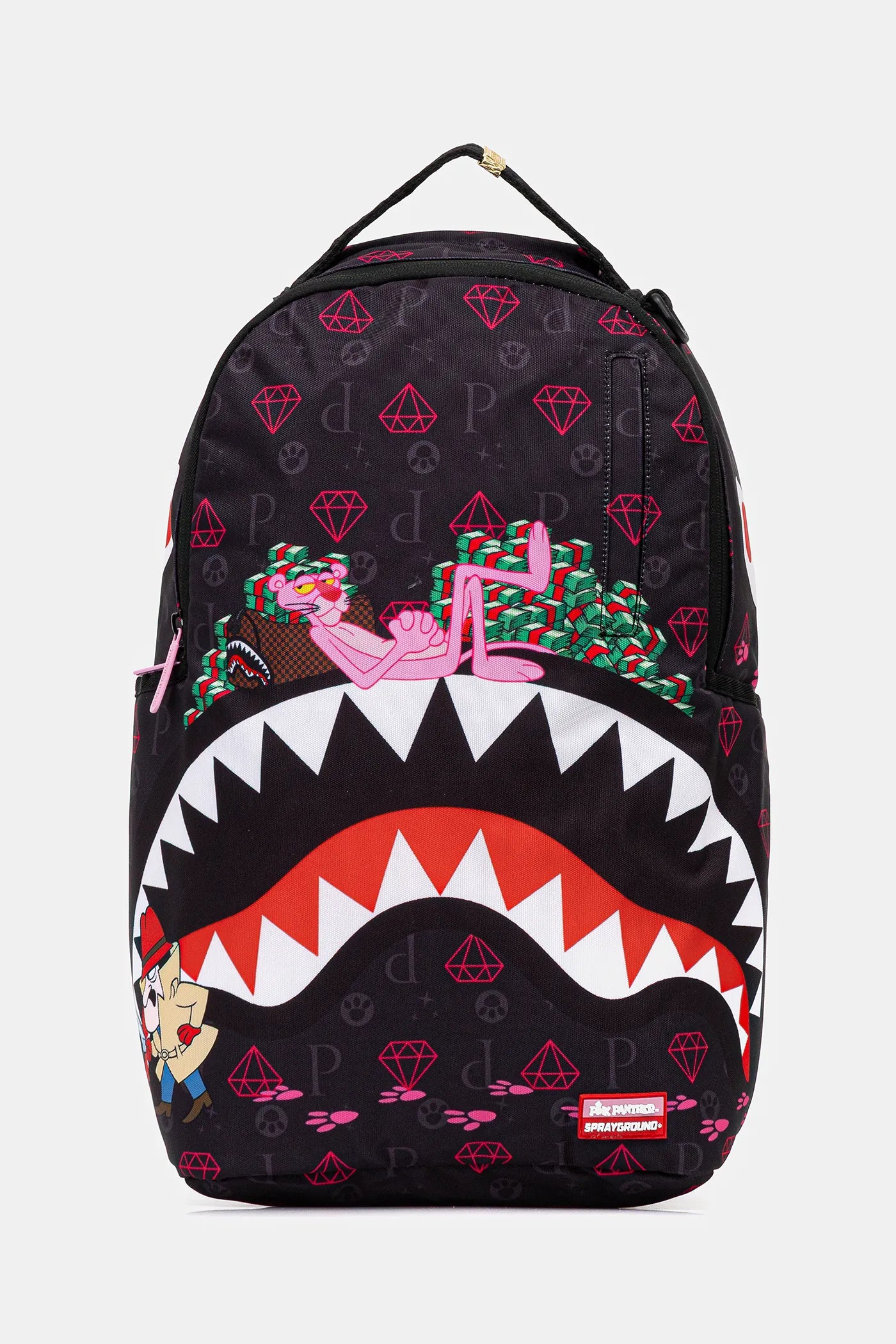 Sprayground - Рюкзак Dlxr с розовыми следами лап пантеры