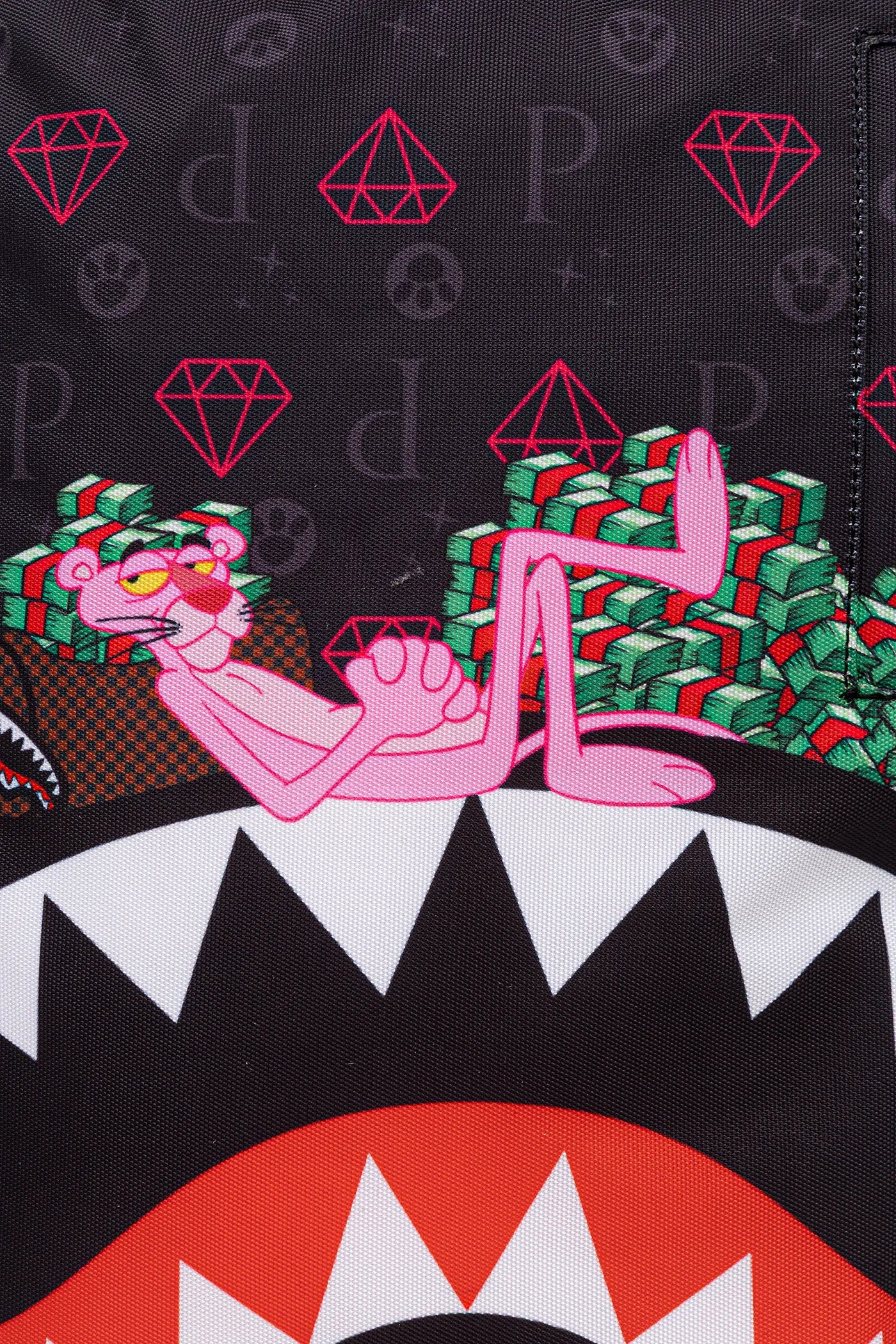 Sprayground - Рюкзак Dlxr с розовыми следами лап пантеры