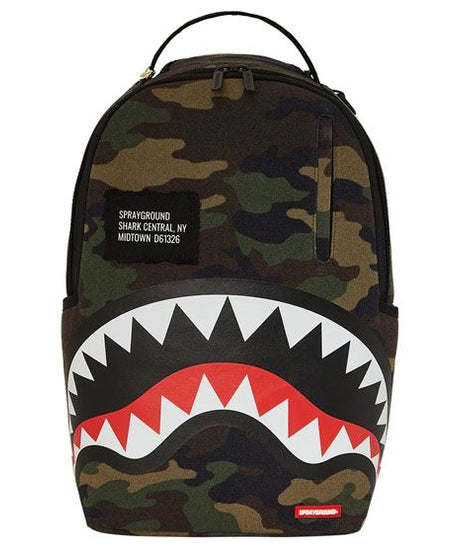 Sprayground - Shark Central Камуфляжный Dlxs Рюкзак
