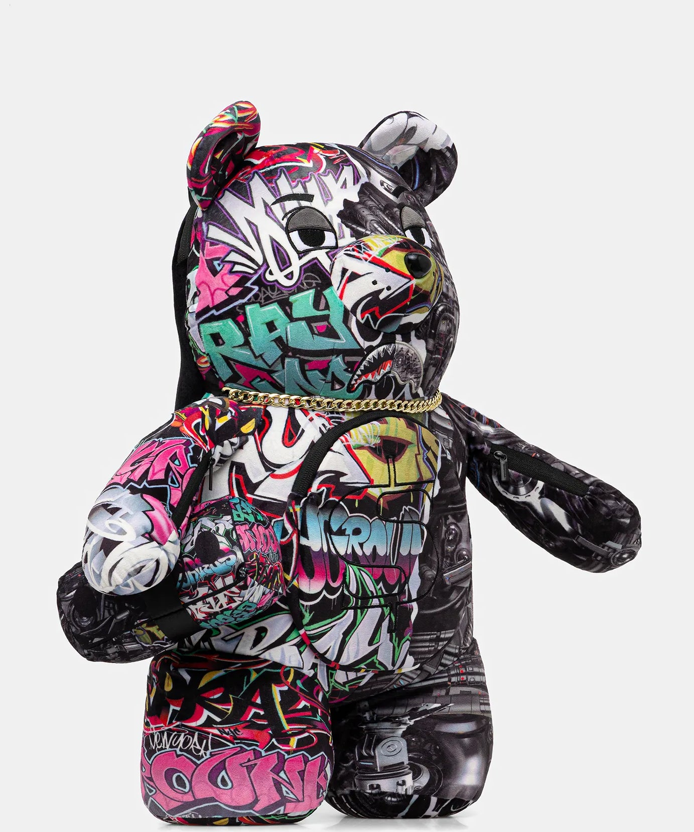 Sprayground - Разделенный Кибершарк Медвежонок Para Рюкзак Teddy