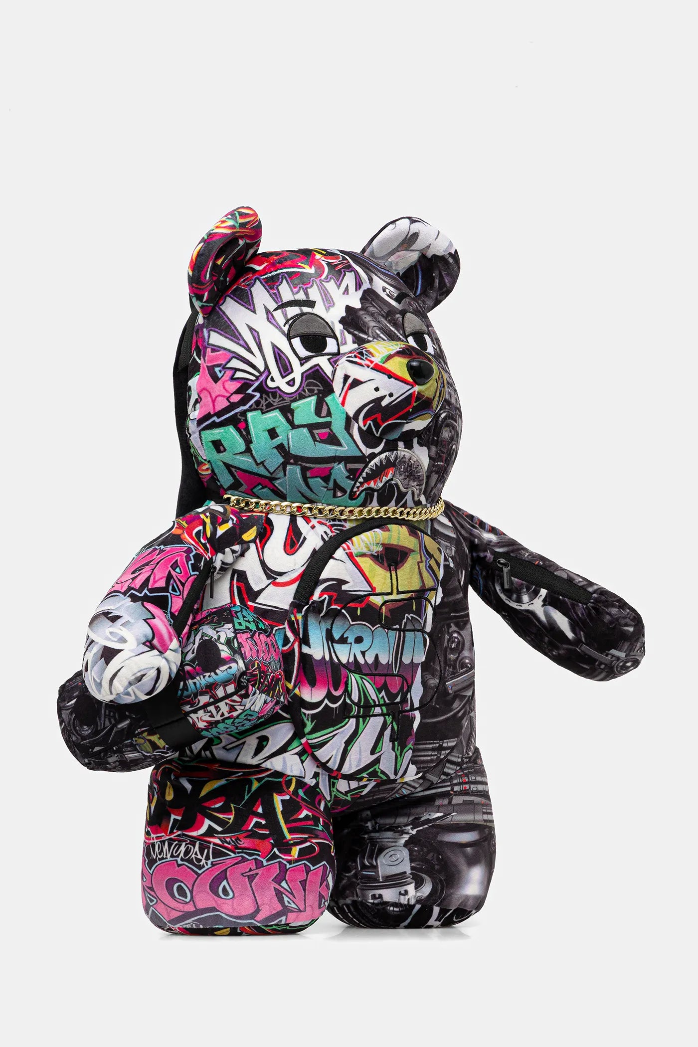 Sprayground - Разделенный Кибершарк Медвежонок Para Рюкзак Teddy