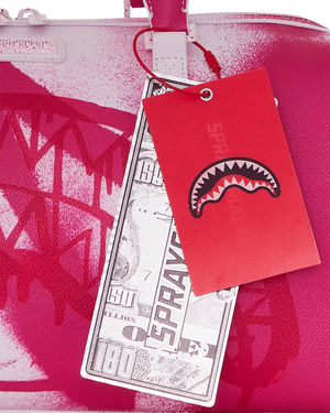 Sprayground — розово-белая сумка Storm для руки и плеча