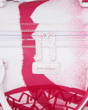 Sprayground — розово-белая сумка Storm для руки и плеча