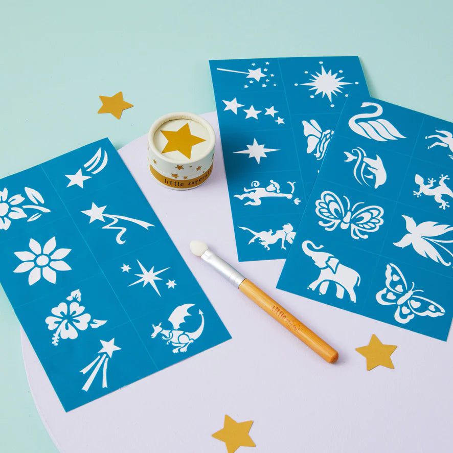 Little Stardust - Çocuk Yüz ve Vücut Makyaj Şablonu-Dinossi