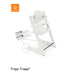 Stokke Tripp Trapp Highchair Newborn + Baby Set Bundle - White - 2024-Highchairs-White- | Natural Baby Shower