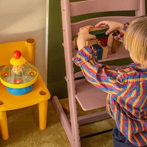 Stokke Tripp Trapp Highchair - Heather Mauve-Highchairs-No Baby Set- | Natural Baby Shower