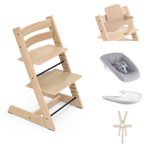 Stokke Tripp Trapp Highchair Ultimate Bundle-Highchairs-Oak Natural- | Natural Baby Shower