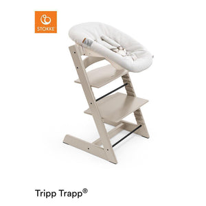 Stokke Tripp Trapp Highchair + Newborn Set-Highchairs-Cashmere Grey-Vanilla White | Natural Baby Shower