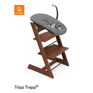 Stokke Tripp Trapp Highchair + Newborn Set-Highchairs-Oak Warm Brown-Anthracite | Natural Baby Shower