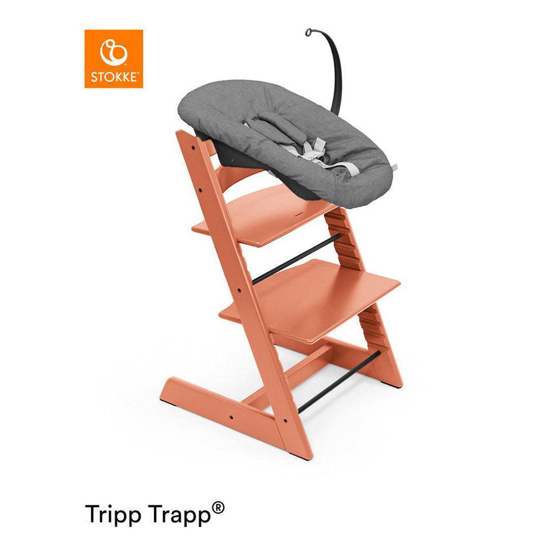 Stokke Tripp Trapp Highchair + Newborn Set-Highchairs-Terracotta-Anthracite | Natural Baby Shower