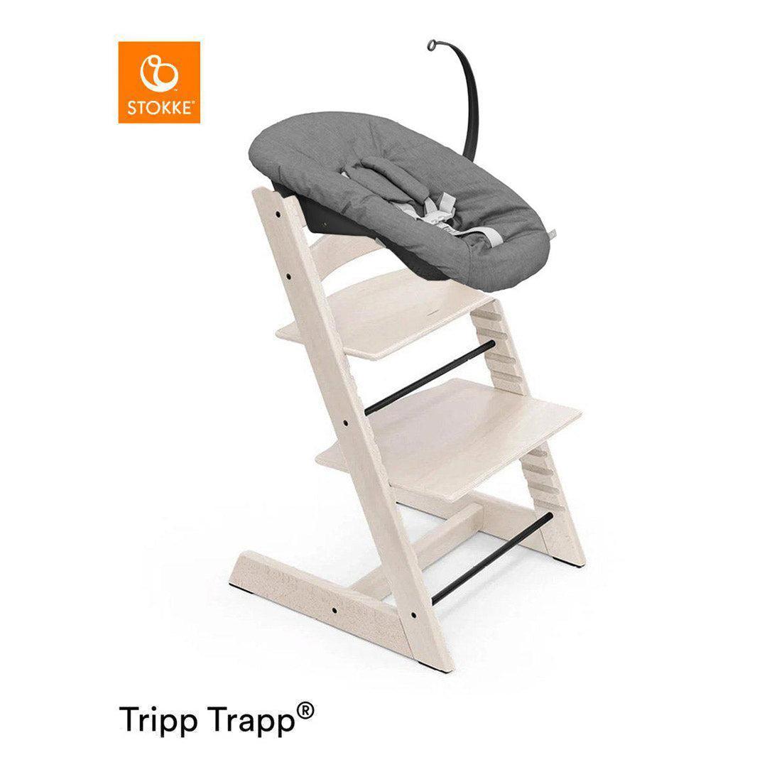 Stokke Tripp Trapp Highchair + Newborn Set-Highchairs-Whitewash-Anthracite | Natural Baby Shower