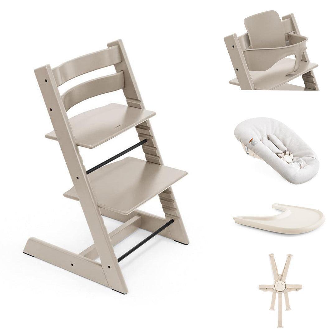 Stokke Tripp Trapp Highchair Ultimate Bundle-Highchairs-Cashmere Grey- | Natural Baby Shower