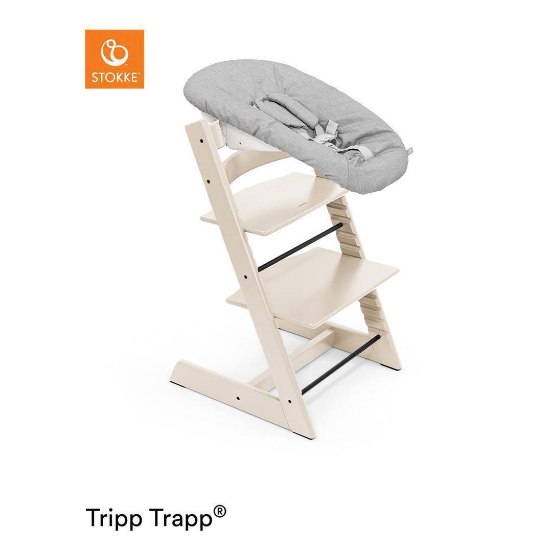 Stokke Tripp Trapp Highchair + Newborn Set-Highchairs-Vanilla White- | Natural Baby Shower