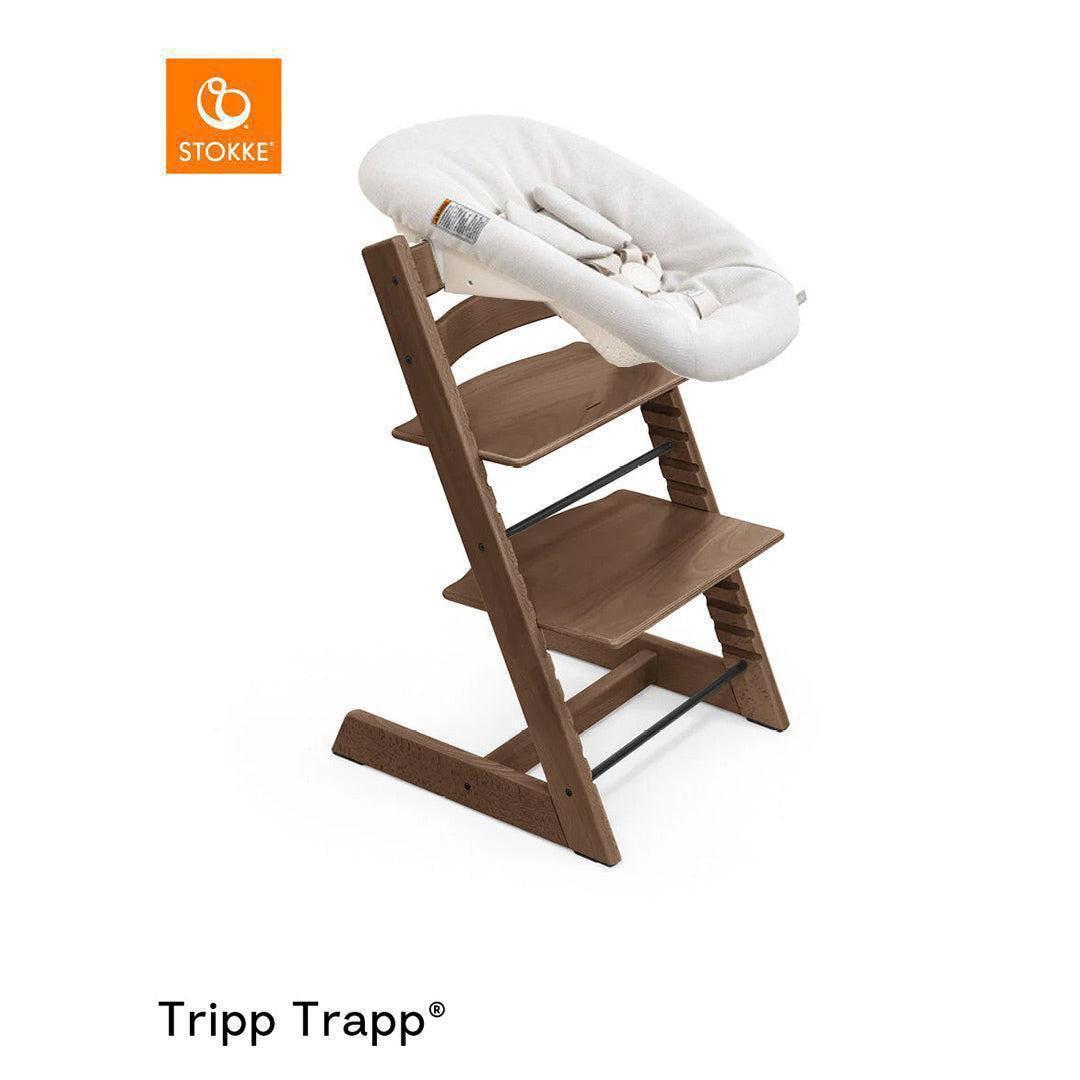 Stokke Tripp Trapp Highchair + Newborn Set-Highchairs-Warm Brown-Vanilla White | Natural Baby Shower