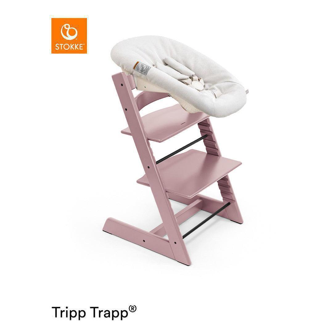 Stokke Tripp Trapp Highchair + Newborn Set-Highchairs-Heather Mauve-Vanilla White | Natural Baby Shower