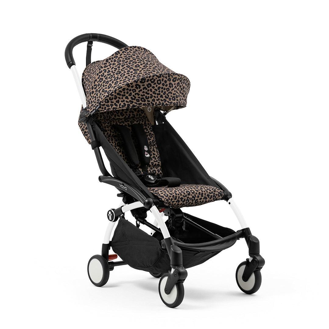 Stokke YOYO3 Stroller from 6 Months-Strollers-Leopard-White | Natural Baby Shower